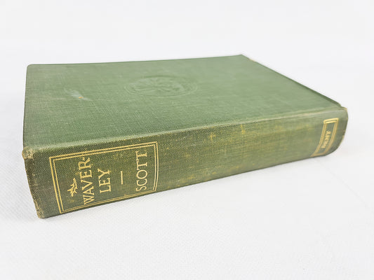 Green antique book by Sir Walter Scott