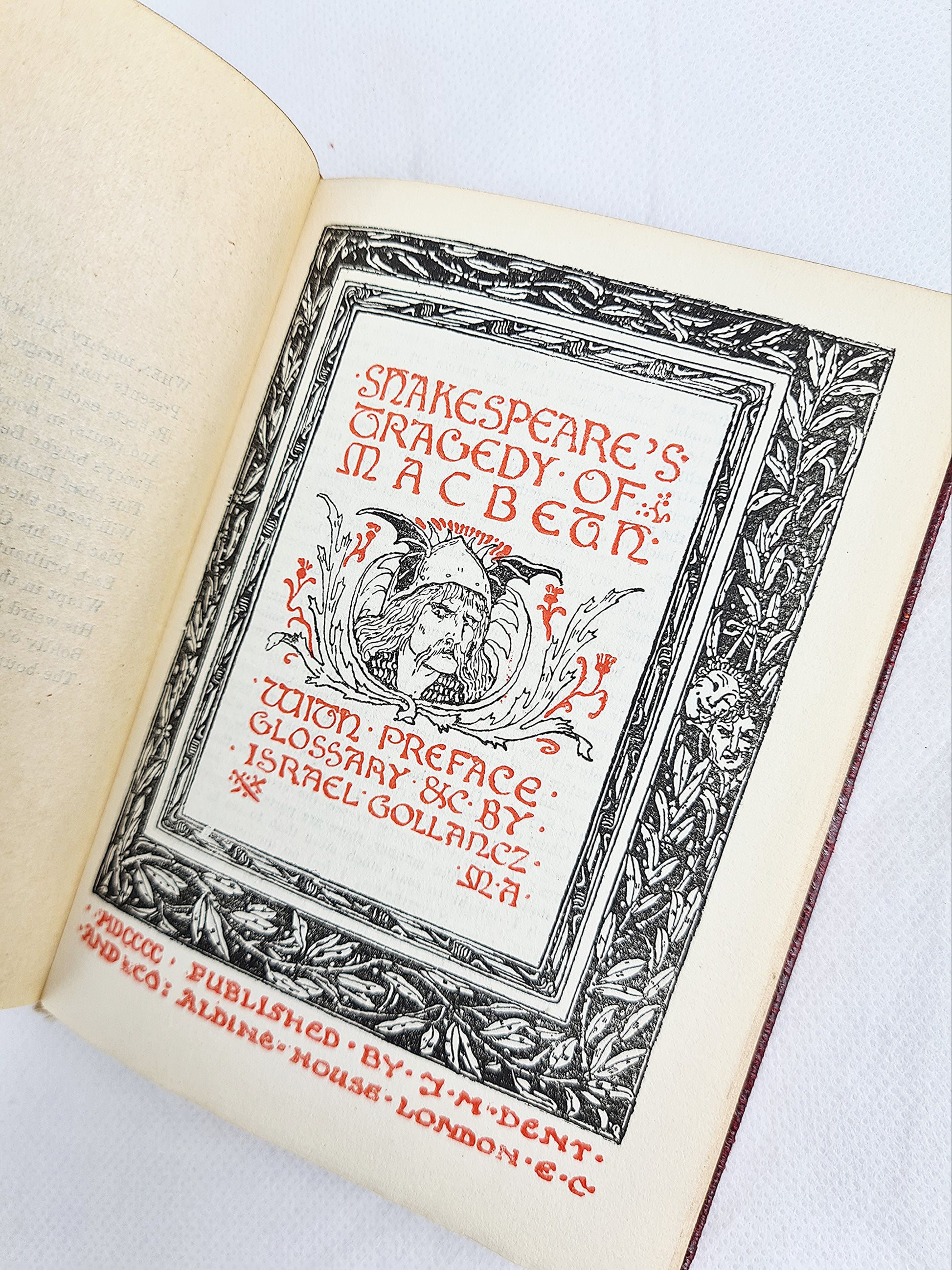 Antique Shakespeare book, Macbeth 