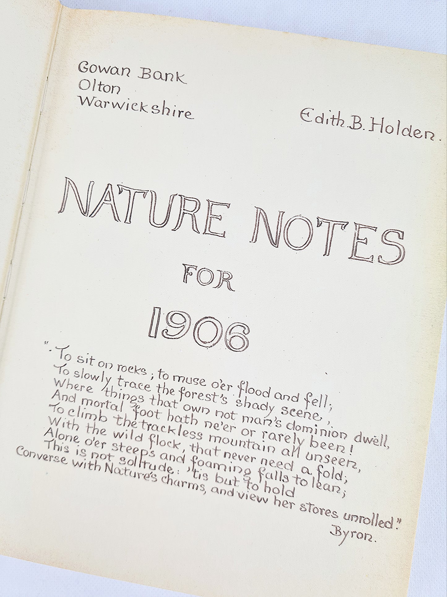 The Country Diary Of An Edwardian Lady, Edith Holden