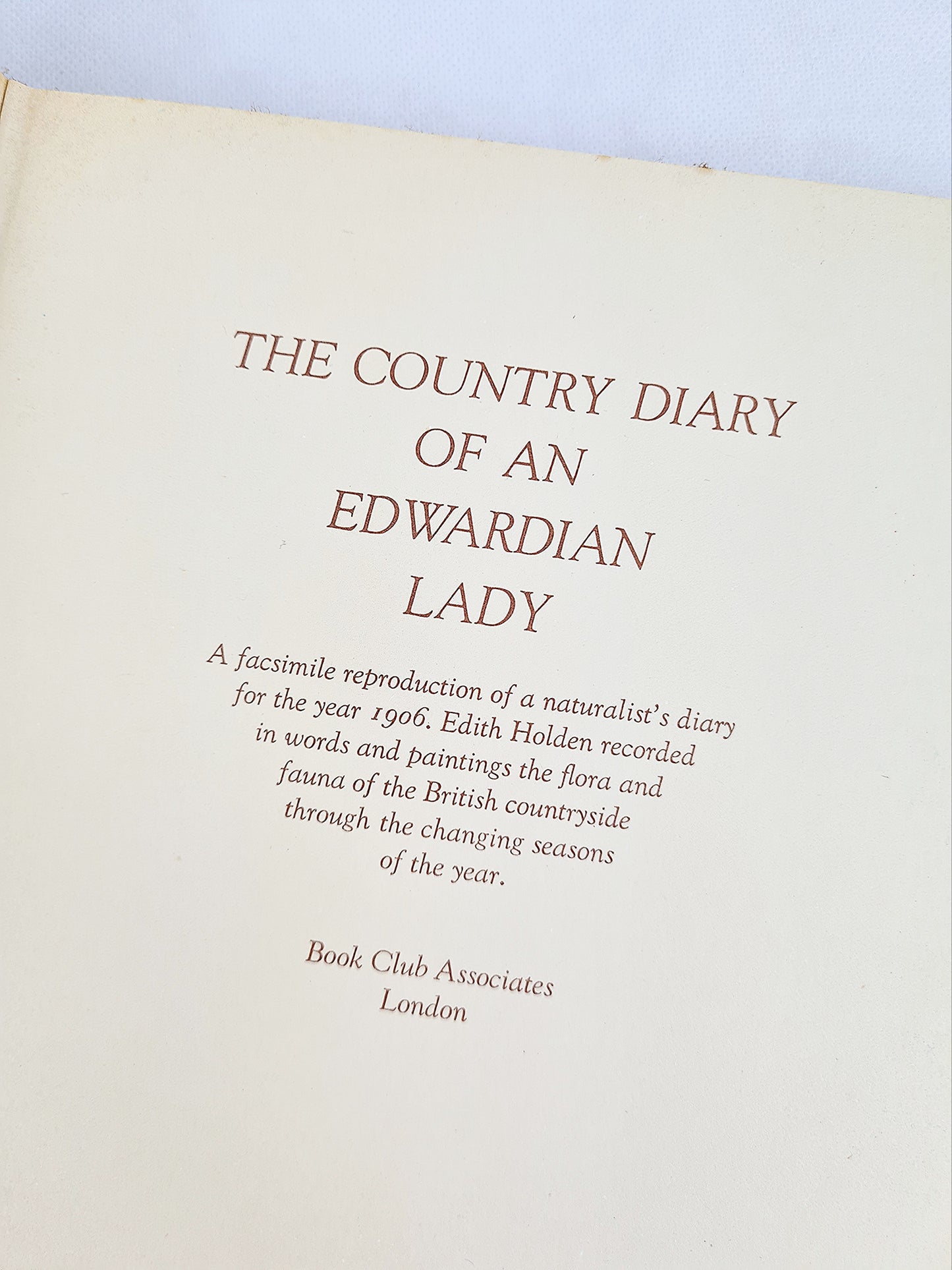 The Country Diary Of An Edwardian Lady, Edith Holden