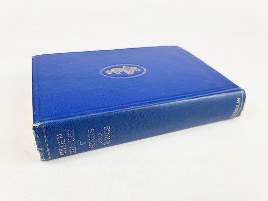 Blue antique poetry book 