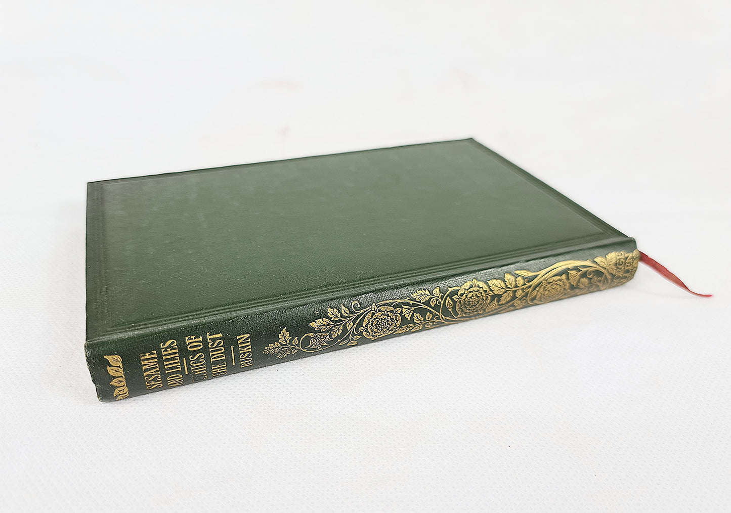 Sesame And Lilies by John Ruskin, green antique book