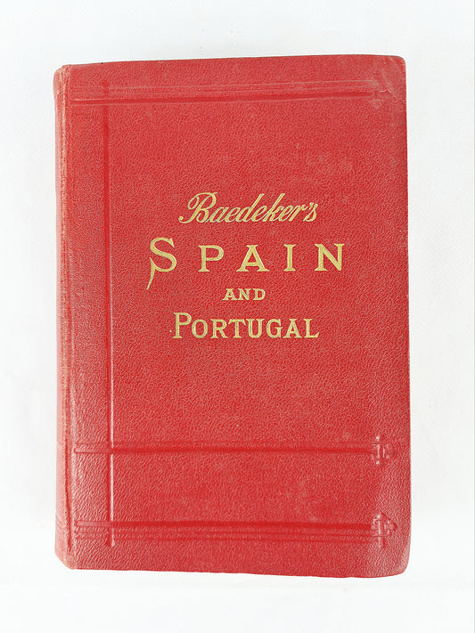 Baedekers Guide Book, Spain And Portugal