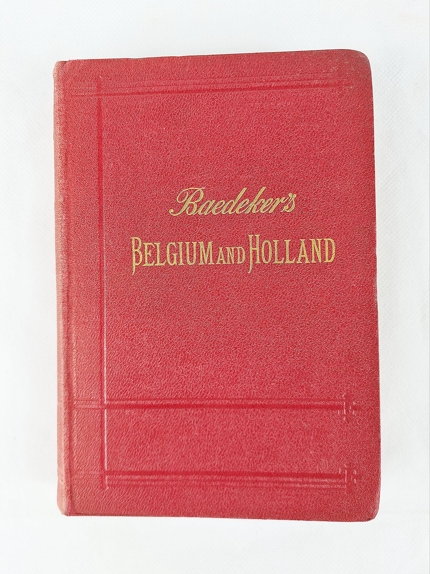 Baedeker's Guide Book, Belgium And Holland