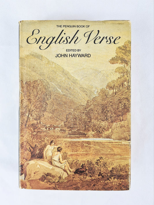 Vintage poetry book of English verse 